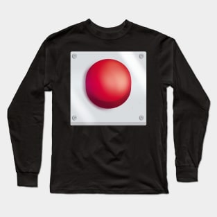 Big Red Button Long Sleeve T-Shirt